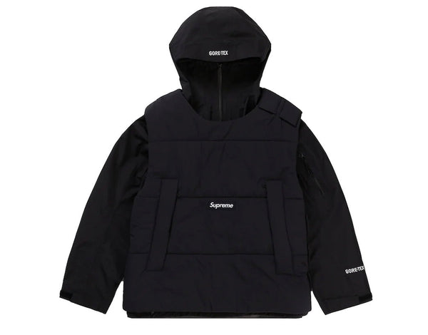 SUPREME 2 IN 1 GORE-TEX SHELL WIND STOPPER VEST BLACK