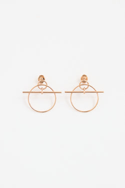 18K Rose Gold Small Loop Earrings
