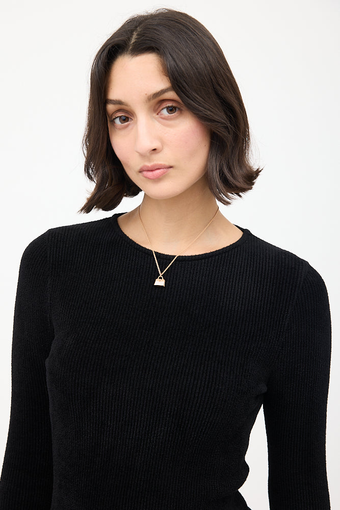 18K Rose Gold & White Diamond Amulettes Kelly Necklace