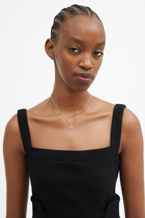 18K White Gold & Diamond Farandole Pendant Necklace