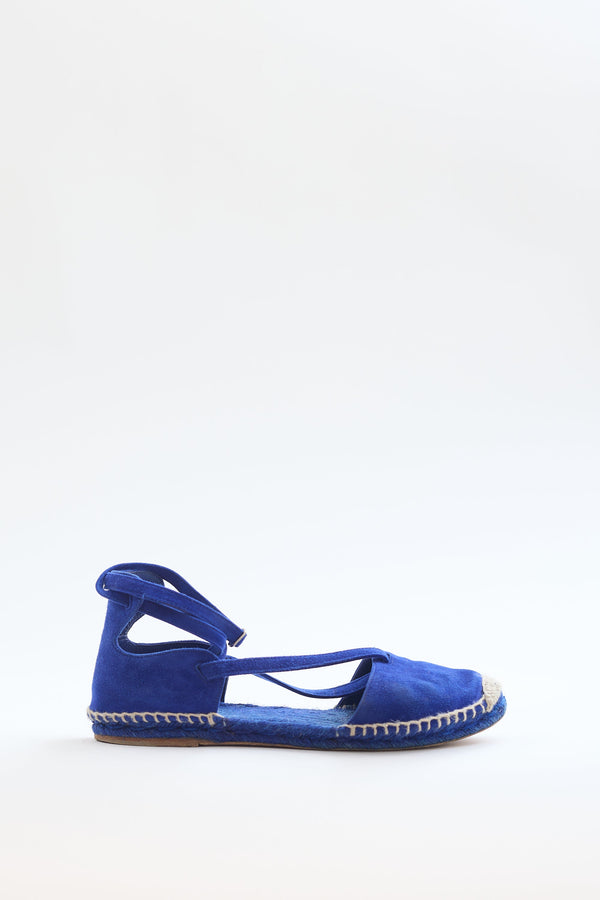 Suede Strappy D'Orsay Espadrille