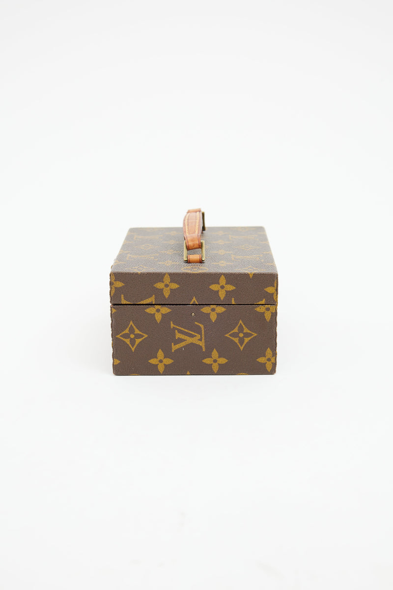 1986 Brown Monogram Boite A Tout Jewelry Case