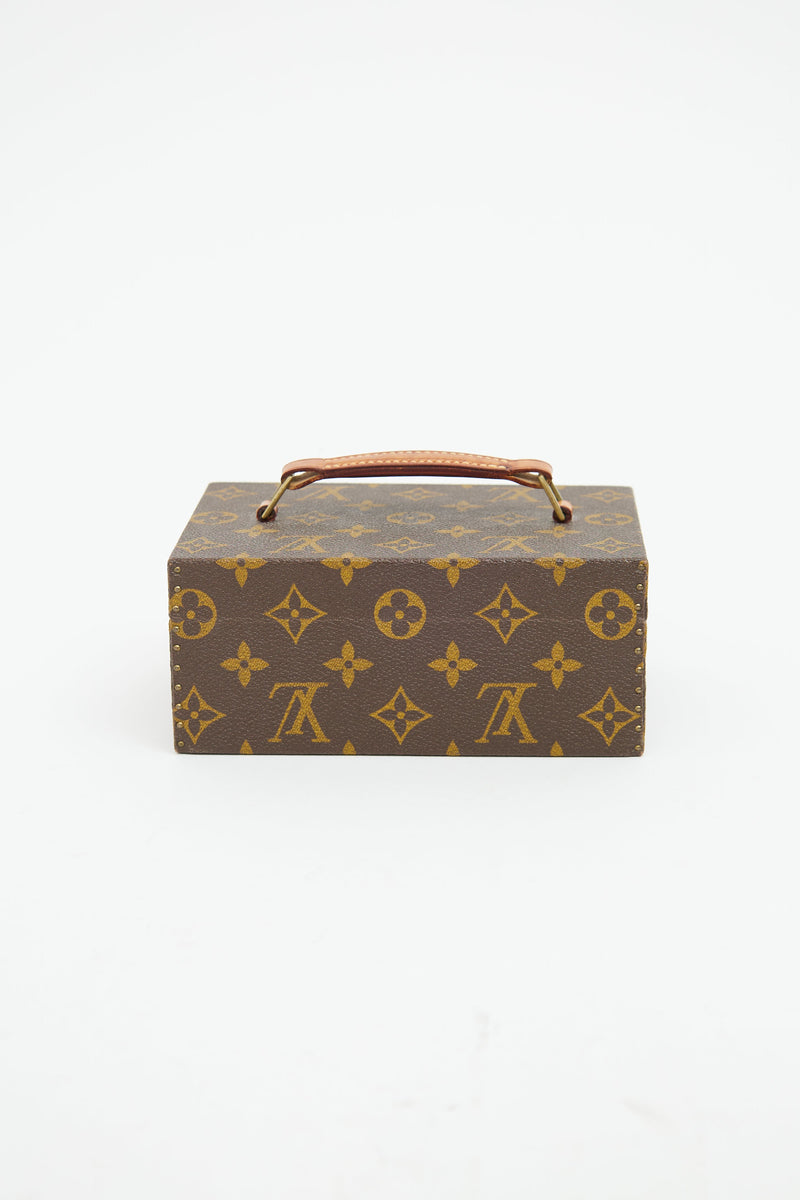 1986 Brown Monogram Boite A Tout Jewelry Case