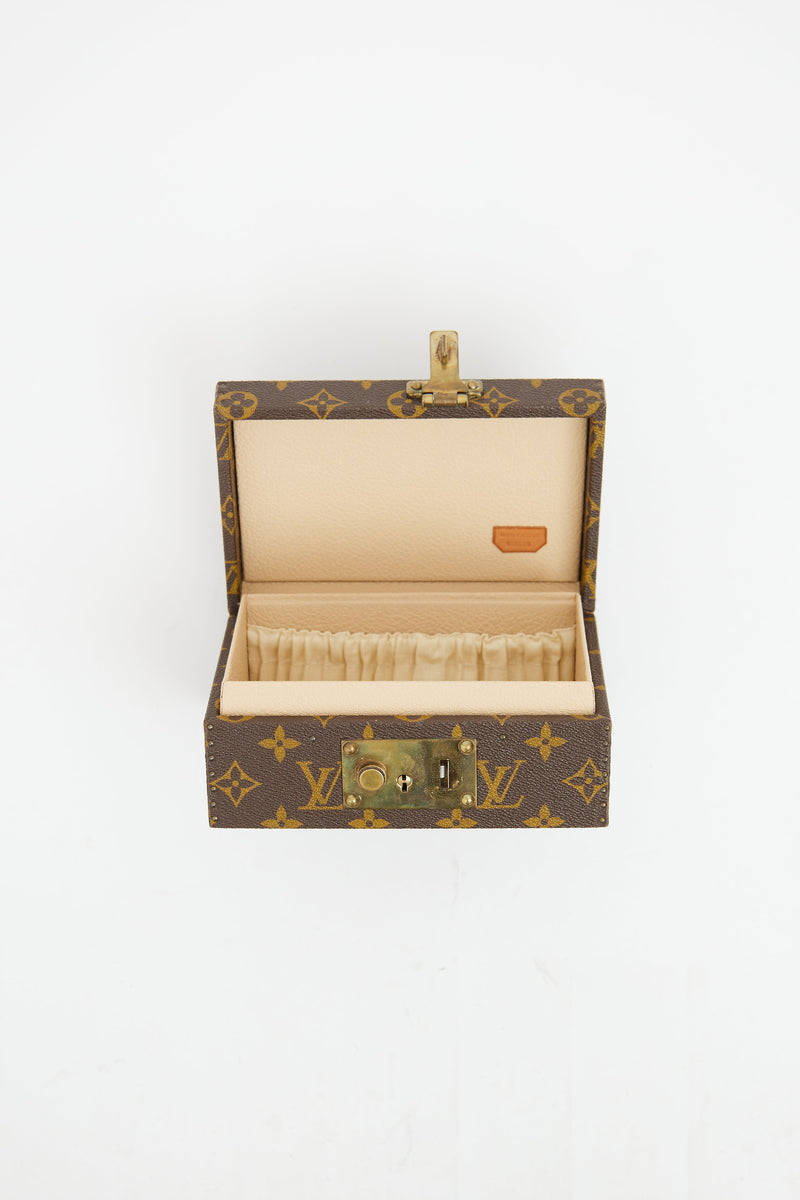 1986 Brown Monogram Boite A Tout Jewelry Case