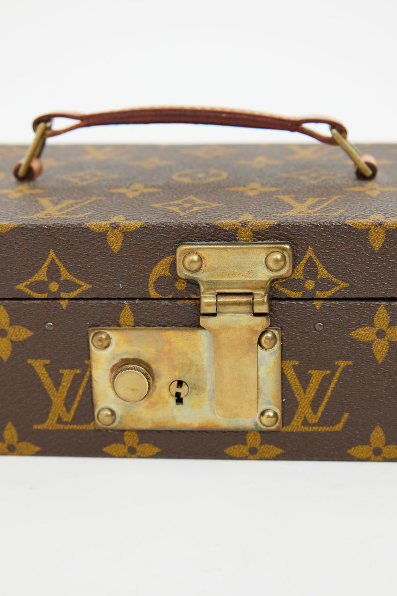 1986 Brown Monogram Boite A Tout Jewelry Case
