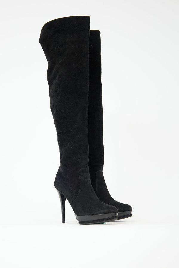 Suede Thigh High Boot