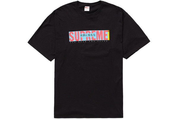 SUPREME ALL OVER TEE BLACK